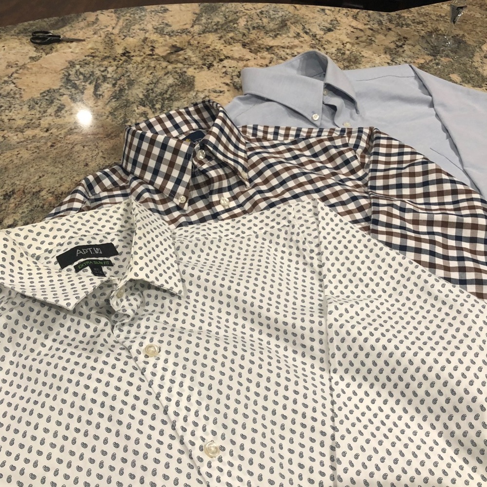 Name Brand Dress Shirts (Fitted)
